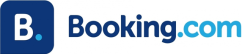 Logo di Booking.com, piattaforma per prenotazioni di hotel e alloggi online.